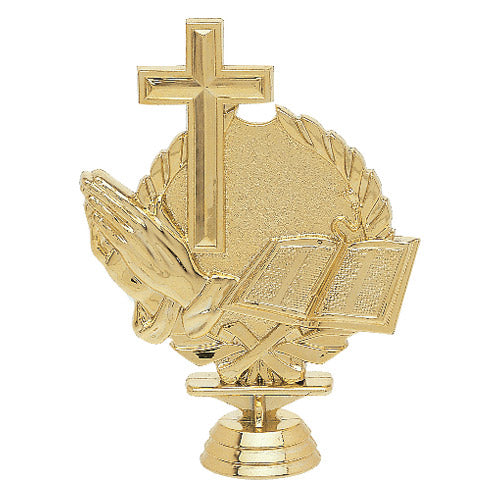 Wreath Figure, Religion, Gold - 5 1/4"