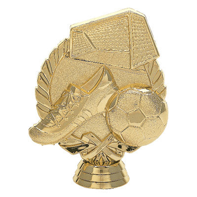 Wreath Figure, Soccer, Gold - 4 3/8"