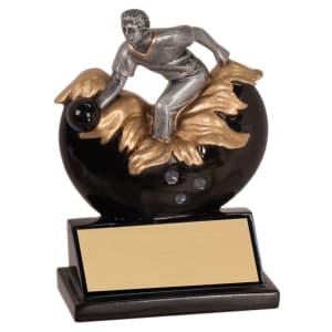 Male Bowling Resin Trophy - view 6
