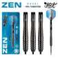 Zen Roshi Steel Tip Dart Set - 90% Tungsten Barrels - view 2