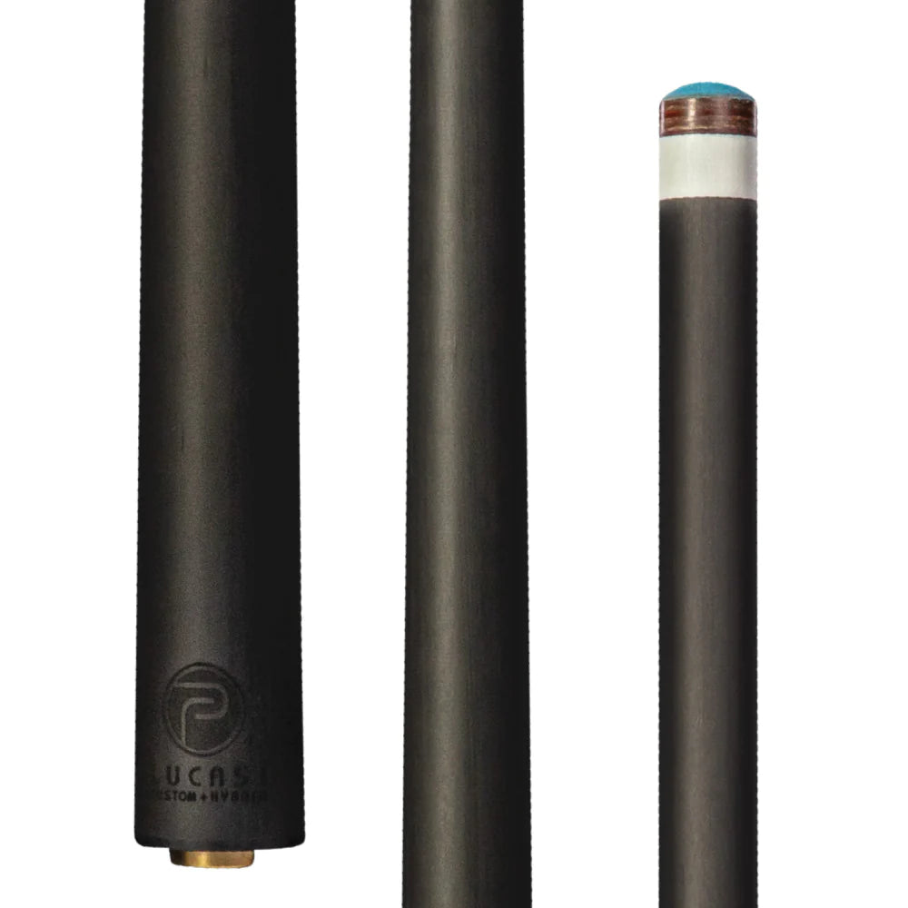 Lucasi Pinnacle Midnight Black with 2-stripe Cocobolo and silver crush, pinnacle shaft - view 4
