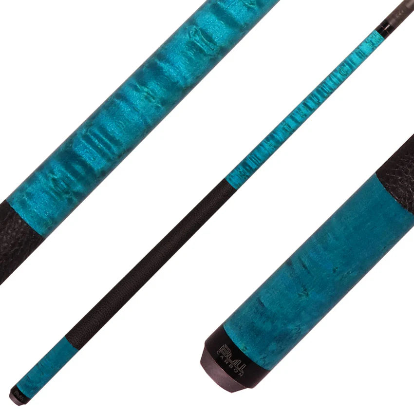 Stained Birdseye Maple with Textured Leather Wrap - Butt only - view 6