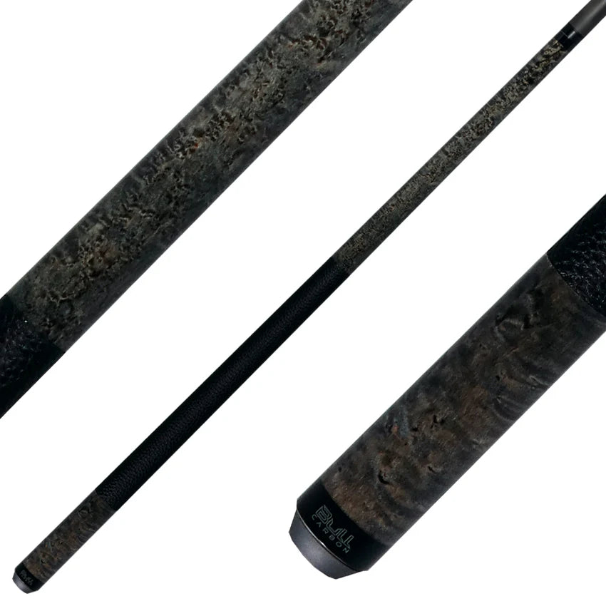 Stained Birdseye Maple with Textured Leather Wrap - Butt only - view 5