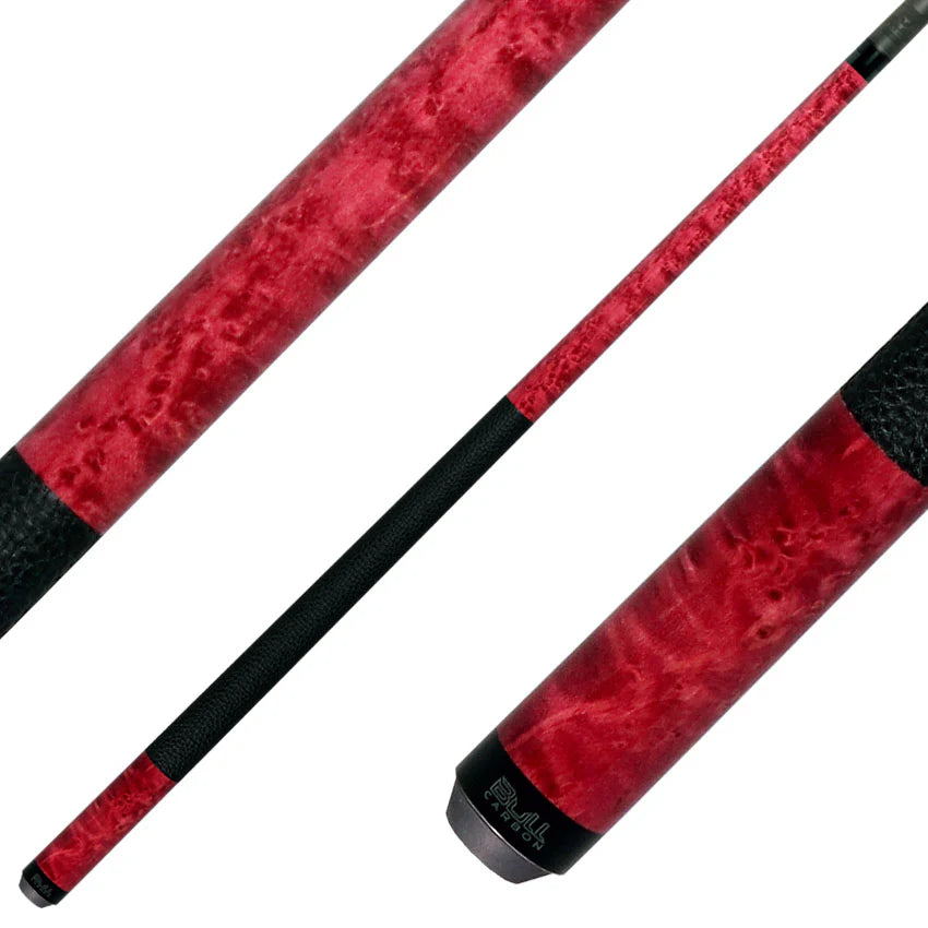 Stained Birdseye Maple with Textured Leather Wrap - Butt only - view 8