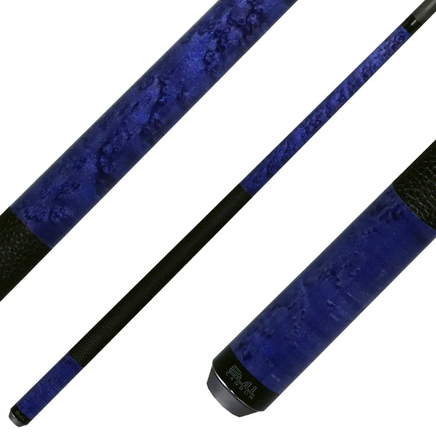Stained Birdseye Maple with Textured Leather Wrap - Butt only - view 7