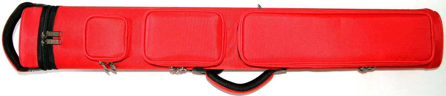 J&J Cue Case with 3 Outside Pouches, Backpack Straps, and Two Handles