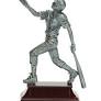 Silver Softball Resin Trophy 8" - view 7