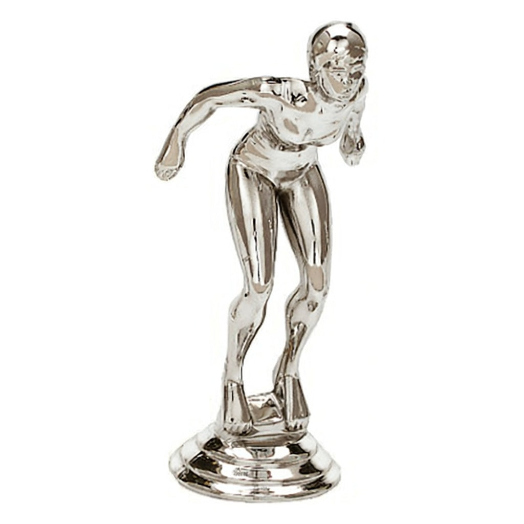 Swimming Figure, Female, Silver - 4 1/4"
