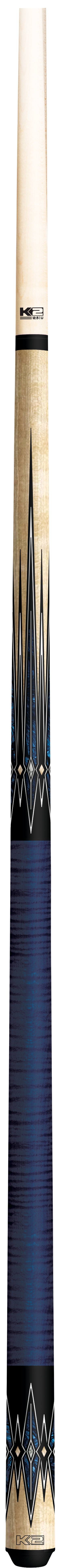 K2 Cue Gloss Birdeye Blue/Black Points, Wrapless - view 2