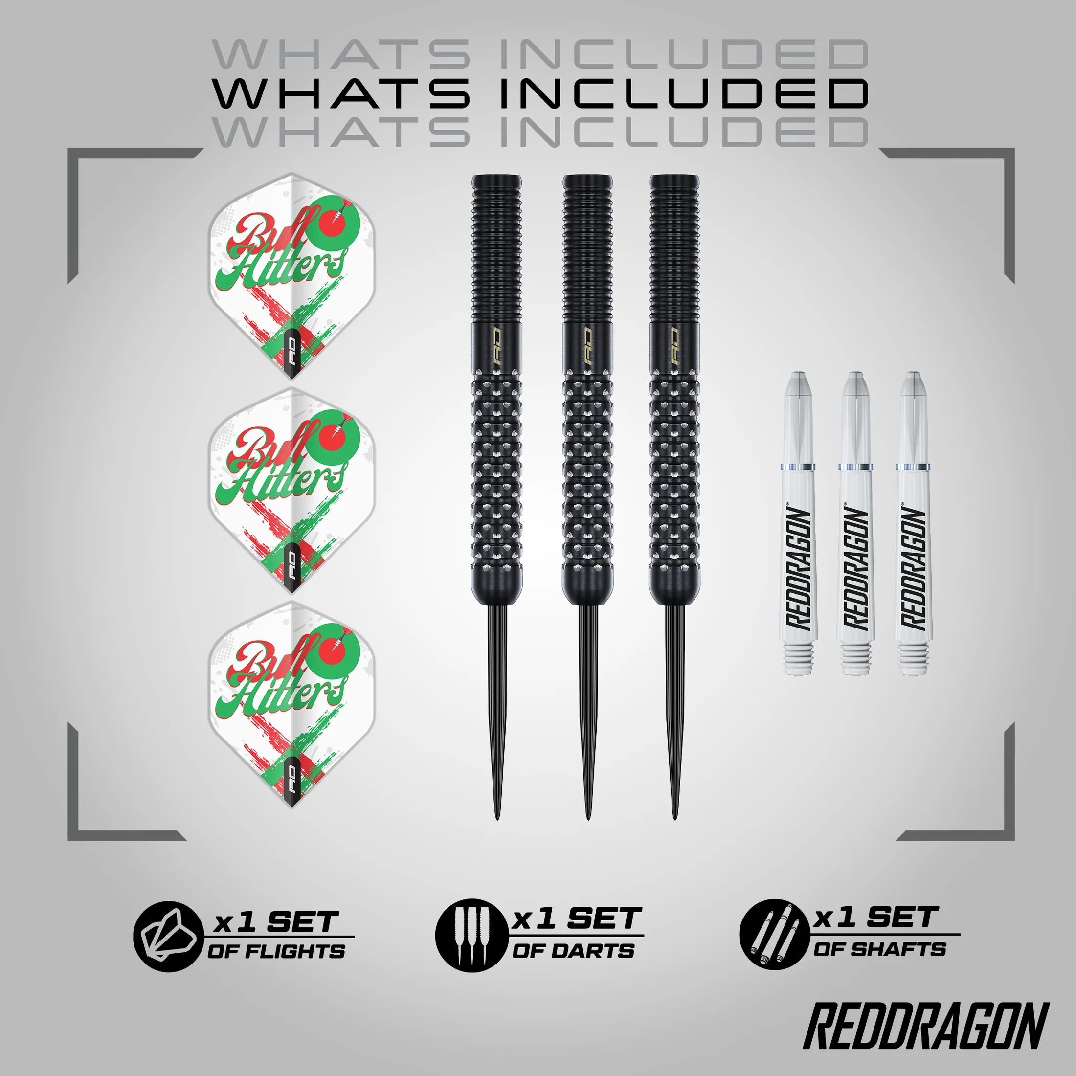 Red Dragon Bullhitters Steel Tip Darts - view 2