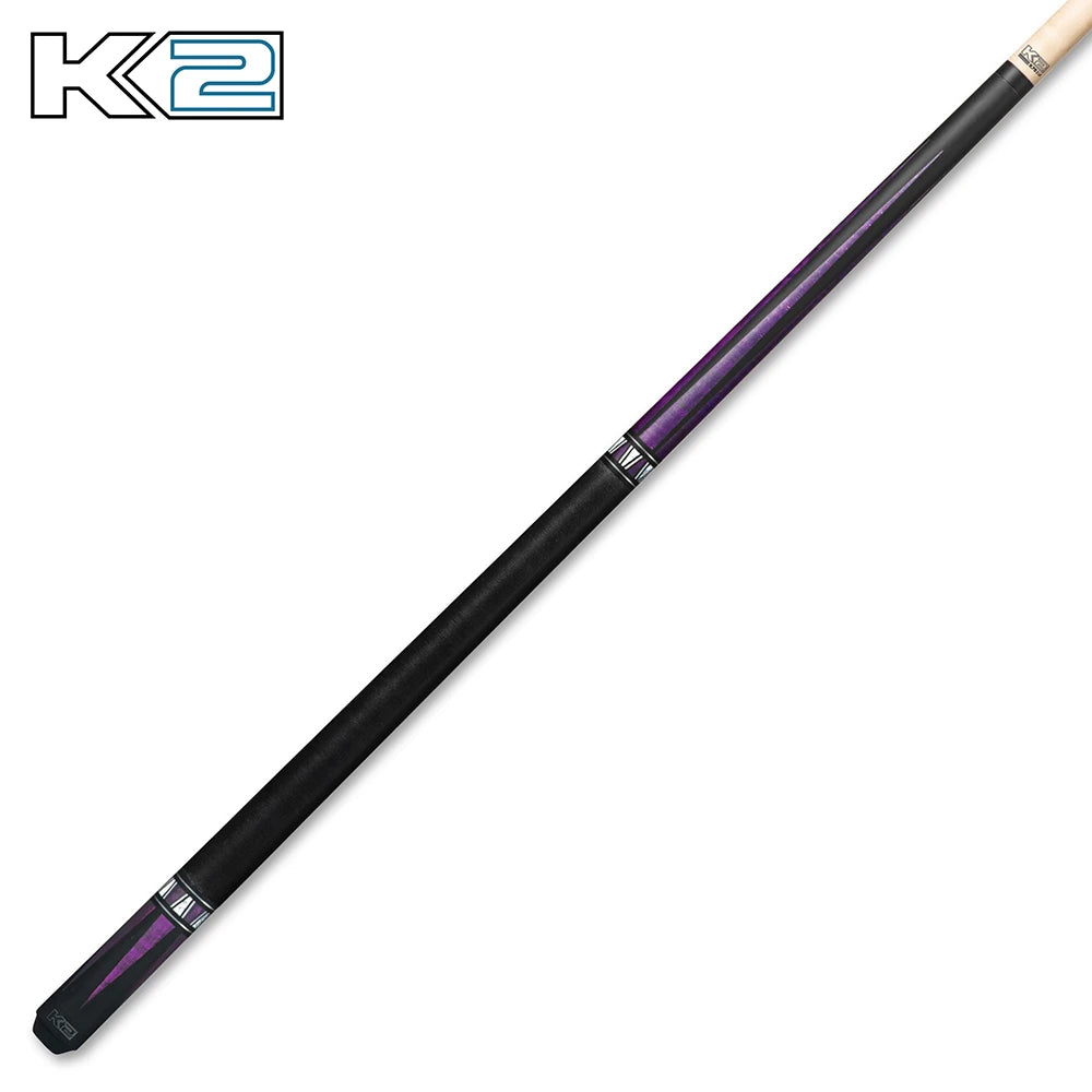 K2 Cue Matte Curly Point Design W/Black Irish Linen Wrap