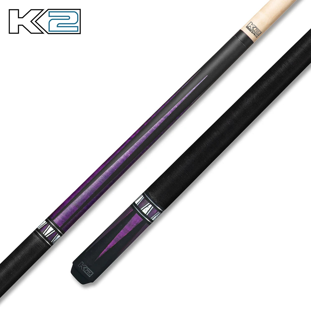 K2 Cue Matte Curly Point Design W/Black Irish Linen Wrap