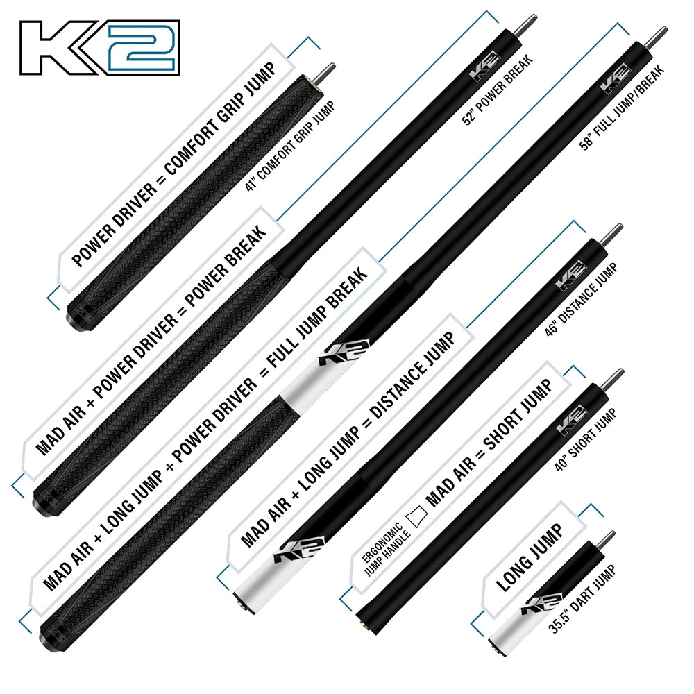 K2, 5 IN 1 Jump Break Cue