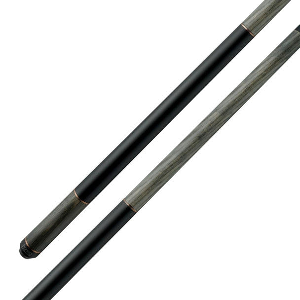 K2 Matte Color, Dual Copper Rings, Black Wrapless Cue Stick