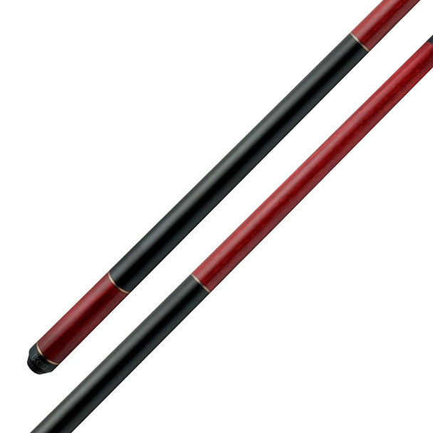 K2 Matte Color, Dual Copper Rings, Black Wrapless Cue Stick