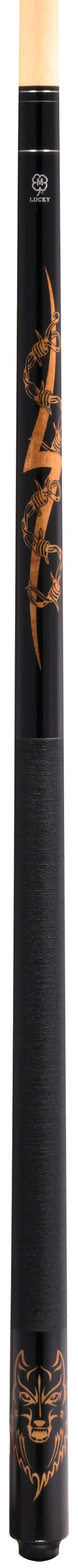 Honey Stain Wolf Lucky McDermott Cue - view 3