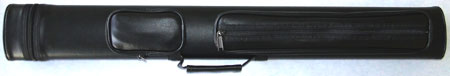 Black Oval 2B/2S Cue Stick Case with Satin Divider