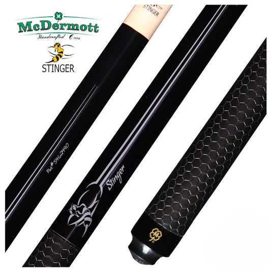 Black Break/Jump Cue with Textured Sport Grip Wrap