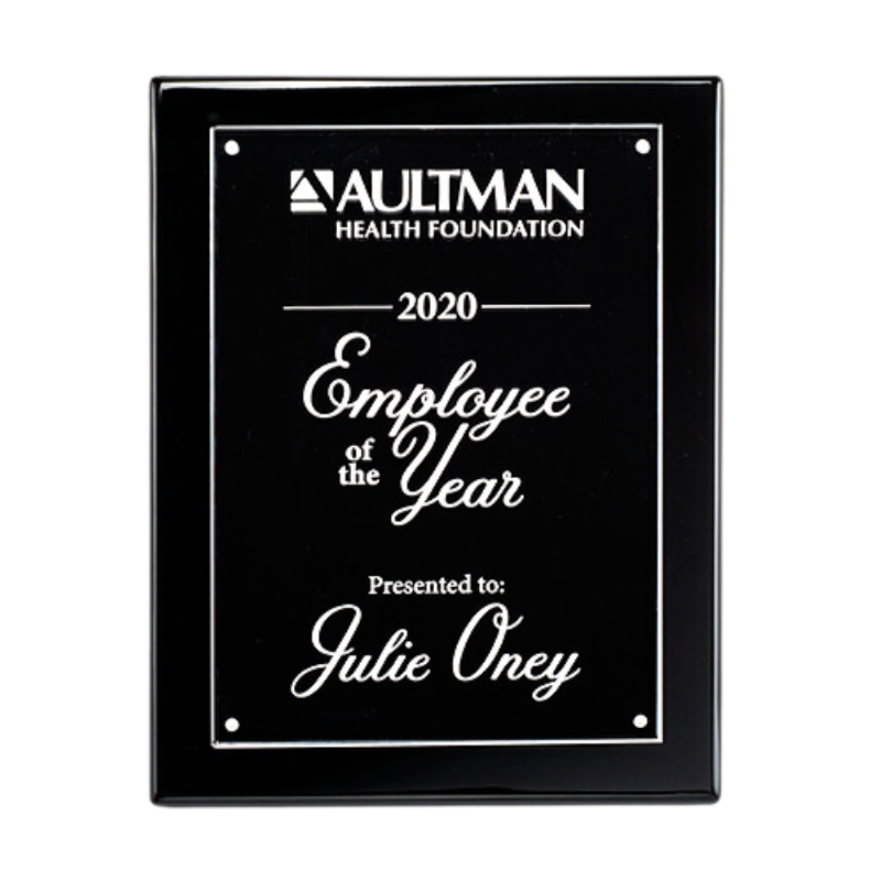 High Gloss Plaque with Acrylic Engraving Plate - view 2