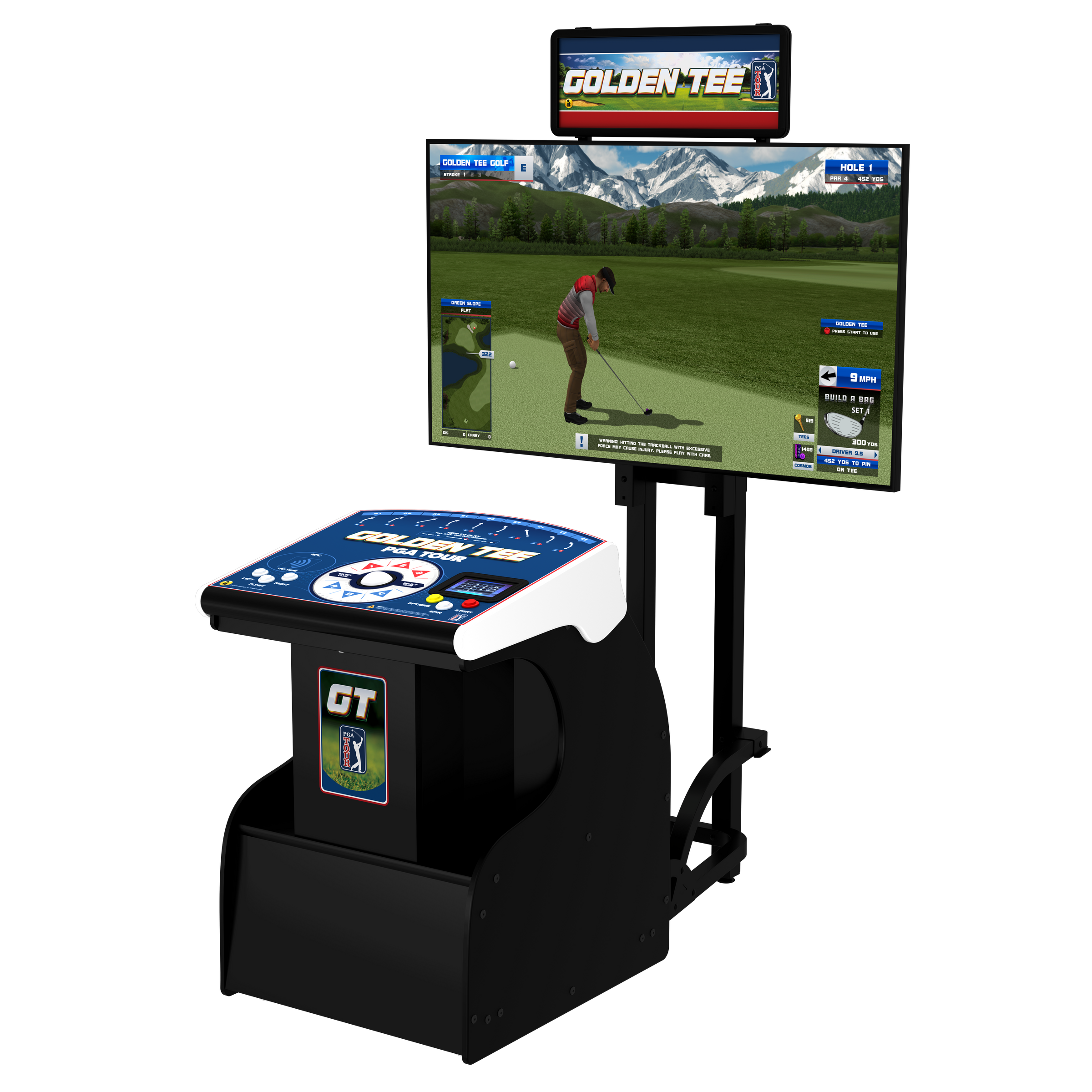 Golden Tee PGA Tour Showpiece Pro w/ Stand