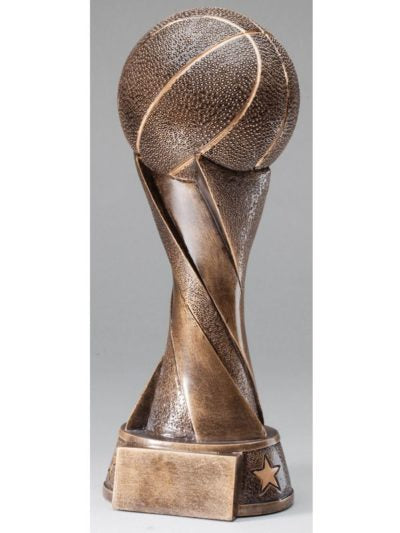 Basketball Bronze Resin Trophy 5.5"