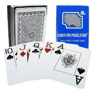 Marion Pro Poker Jumbo 100% Plastic Playing Cards - view 3