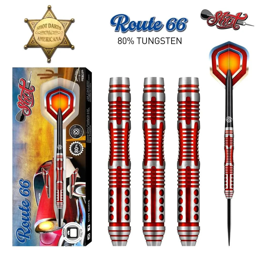 Route 66 Steel Tip Dart Set