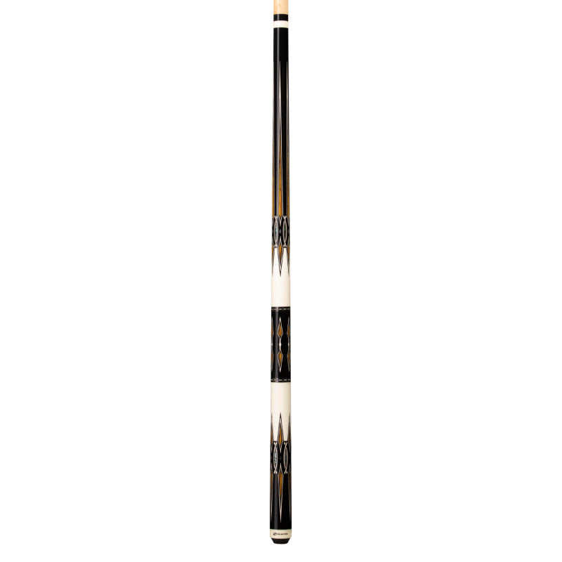 Midnight Black w/ Bocote and Mother of Pearl Players Cue Stick