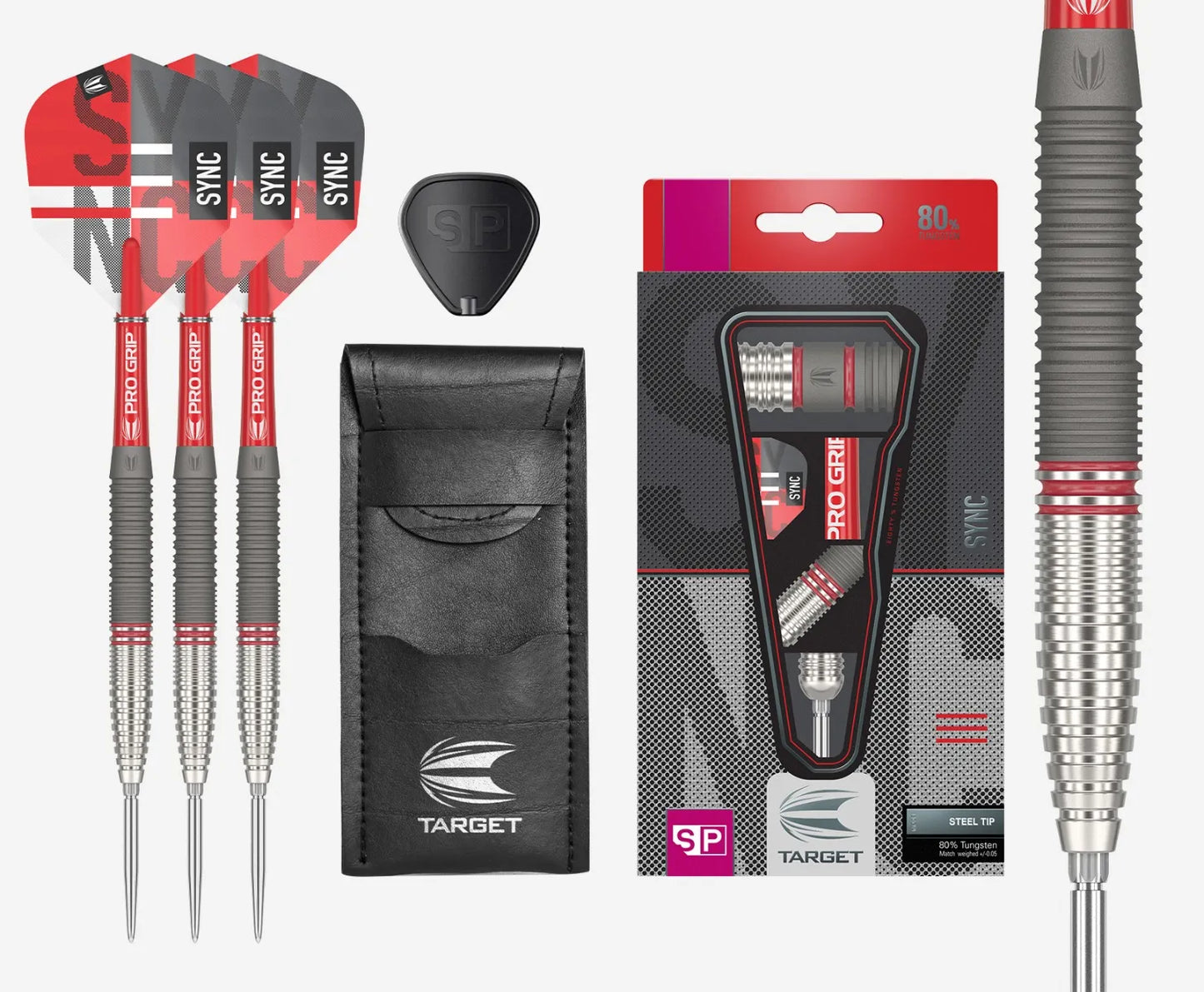 Target SYNC Swiss Tip 80% Tungsten Steel Tip Darts