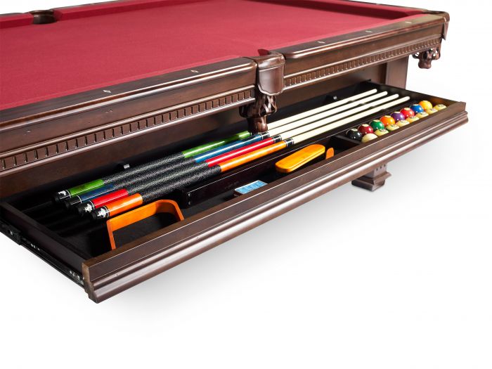 8' Plank and Hide Talbot Pool Table - Floor Model