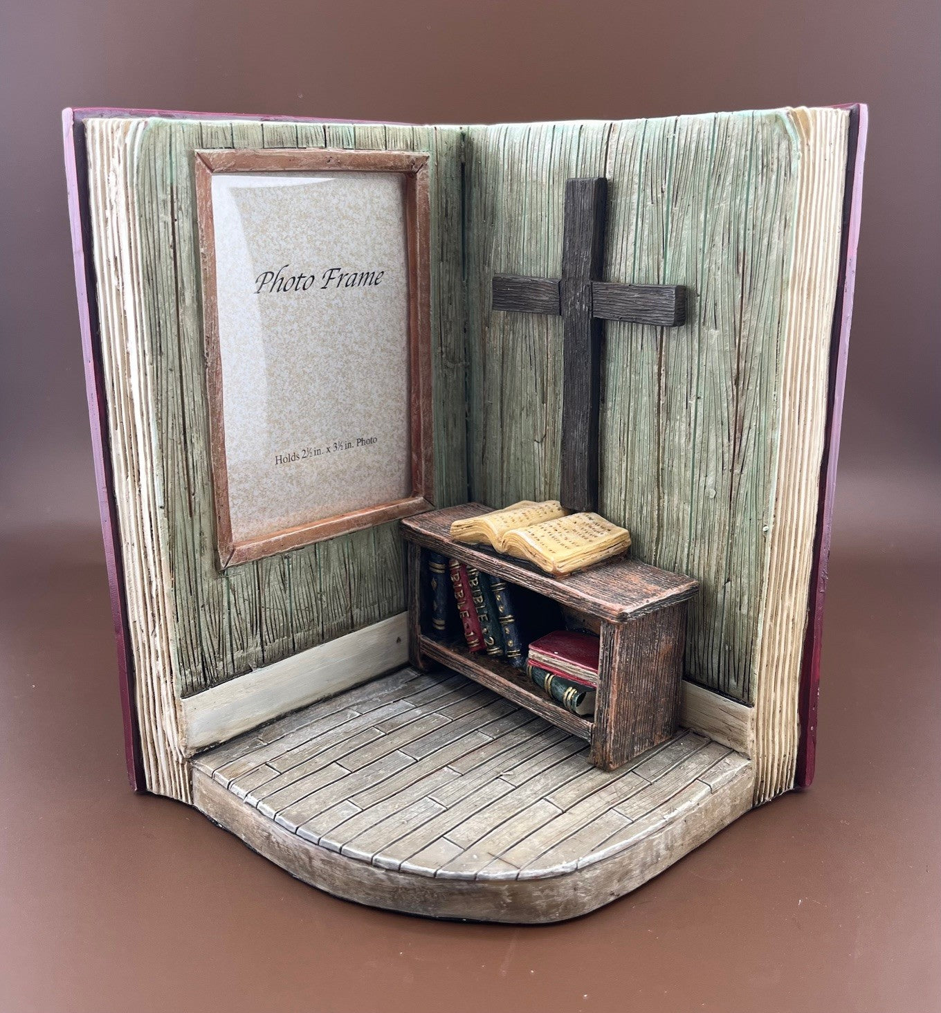 Resin Book Bible Photo Frame
