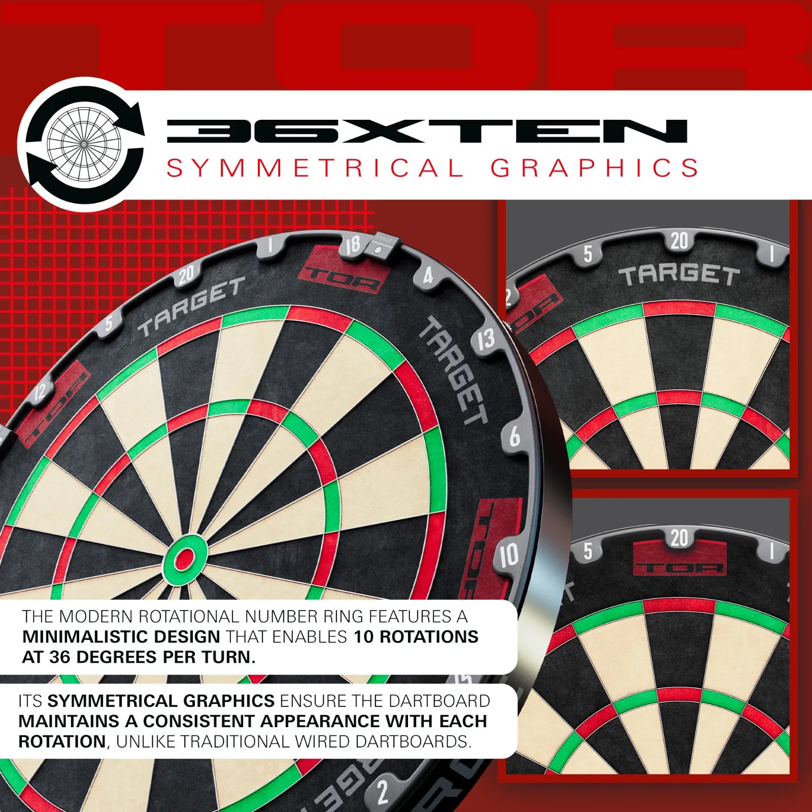 Target 2024 Tor Dartboard - view 3