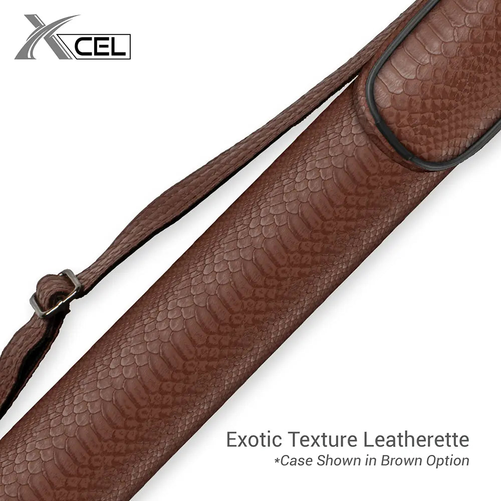 Alligator Print Exotic Vinyl 1x1 Cue Case