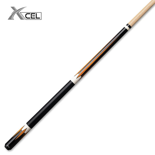 4pt Bocote Black-White w/ Black Linen Wrap Junior Cue