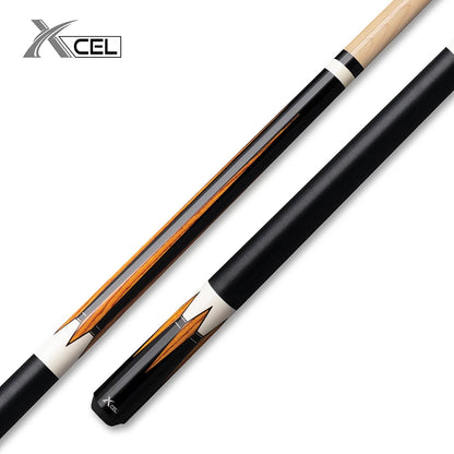 4pt Bocote Black-White w/ Black Linen Wrap Junior Cue