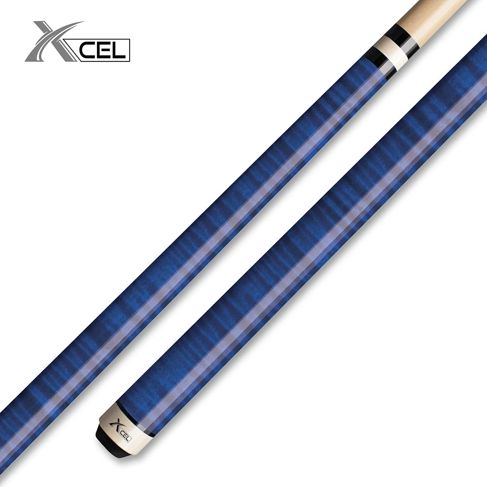 XCEL Glossy Curly Wrap-less Design Pool Cue