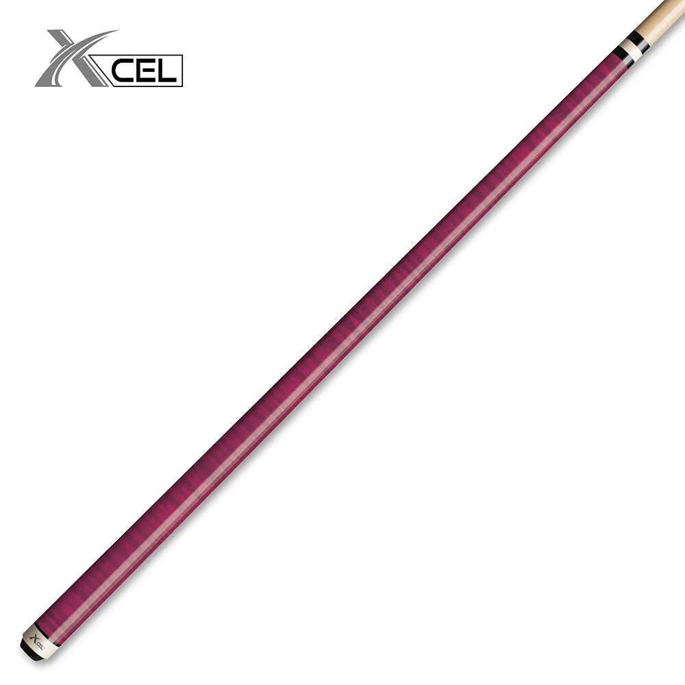 XCEL Glossy Curly Wrap-less Design Pool Cue