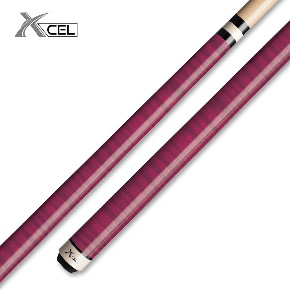 XCEL Glossy Curly Wrap-less Design Pool Cue