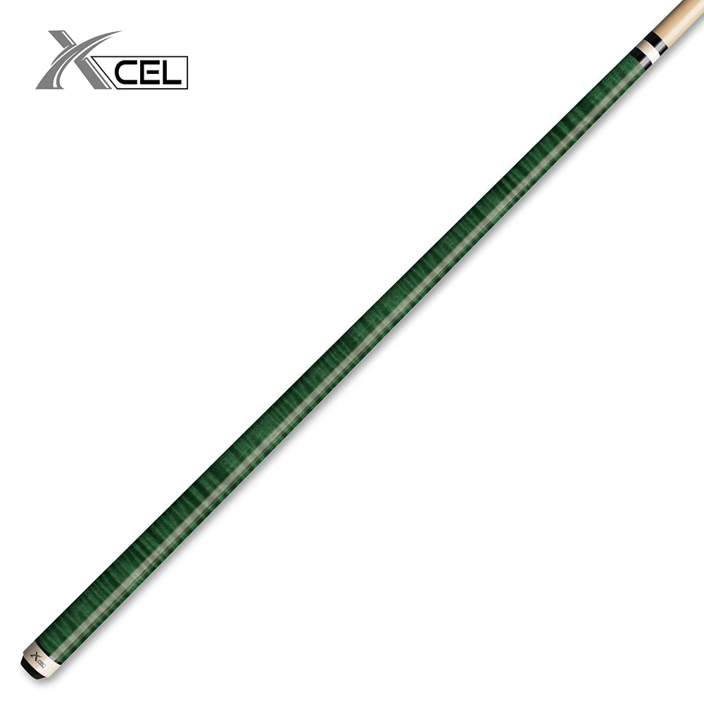 XCEL Glossy Curly Wrap-less Design Pool Cue