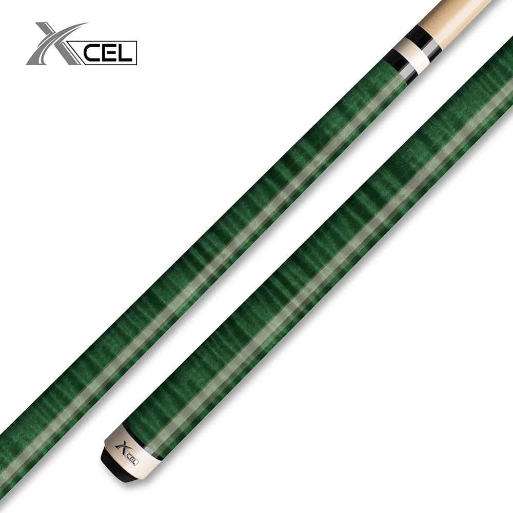 XCEL Glossy Curly Wrap-less Design Pool Cue